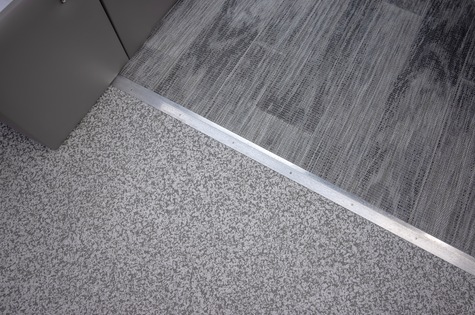 Mineral Gray Flooring is Standard, option to add Shadow Plank