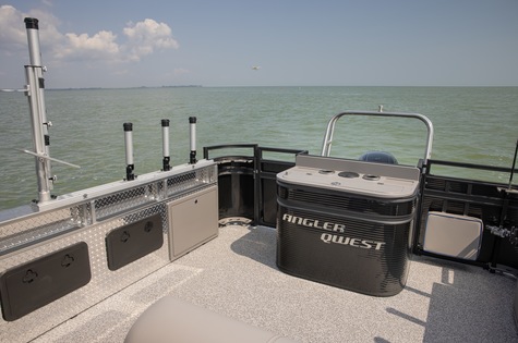 Pro Family Fish - Exclusive Rear Binary Wall System & 60" Tracks. Plenty of open space to fish.