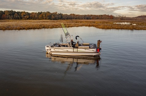 Catfish Pro RA -Double Bimini Top with Black Canvas & Boot