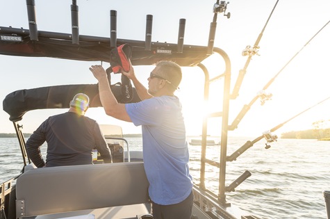 Heavy Duty Radar Arch with Life Jacket Storage.