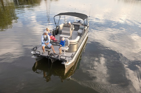 7' Bimini Top with Black Canvas & Boot